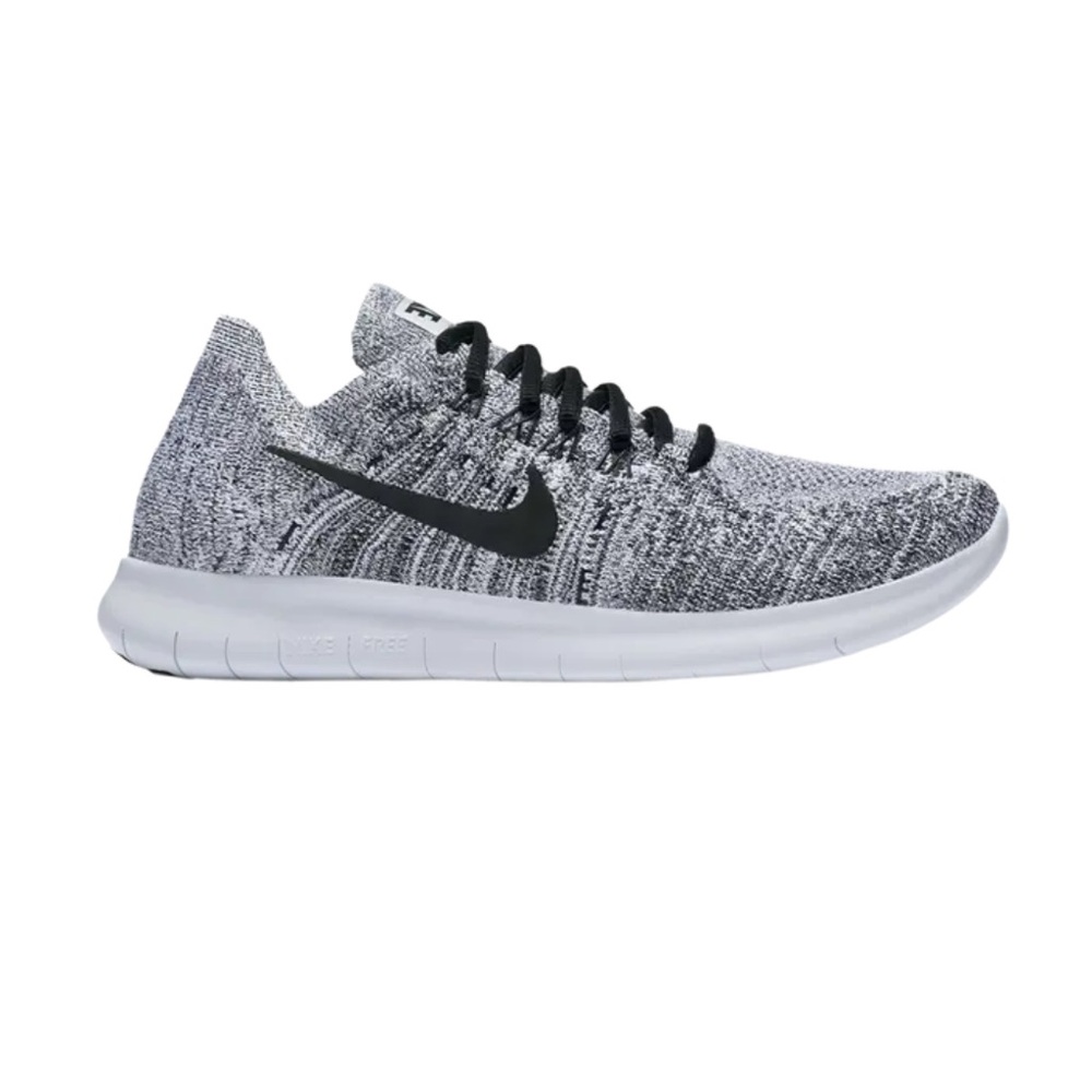 Free RN Flyknit 'White Black’